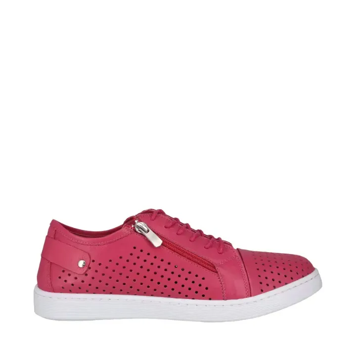 Cabello Eg17 Berry Side Zip & Lace Up Sneakers sold by Bayside Shoe Warehouse