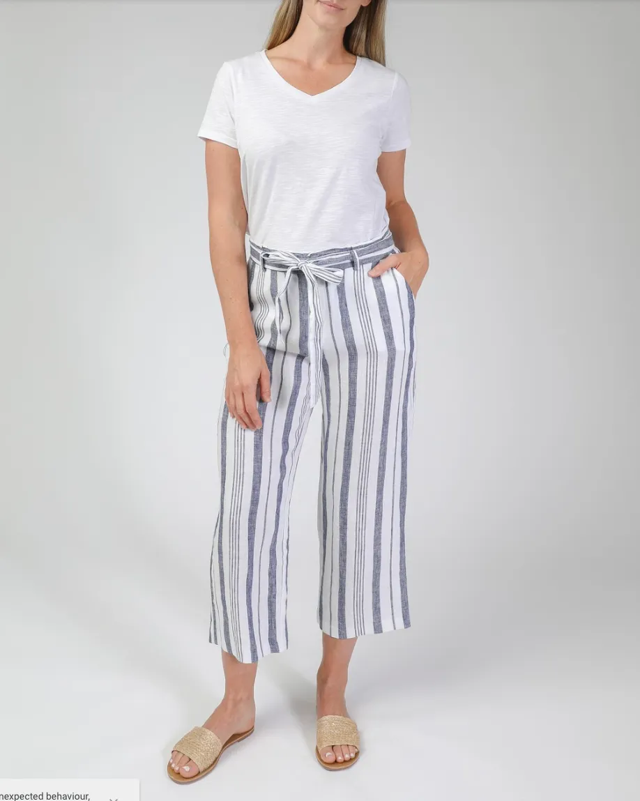 Jump 7/8 Stripe Waist Linen Pant sold by Bayside Shoe Warehouse product image thumbnail 3
