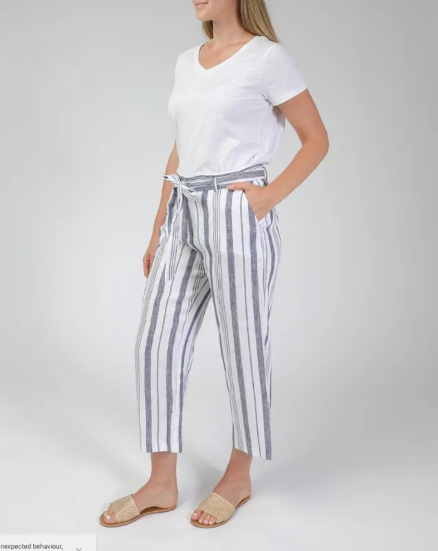 Jump 7/8 Stripe Waist Linen Pant sold by Bayside Shoe Warehouse