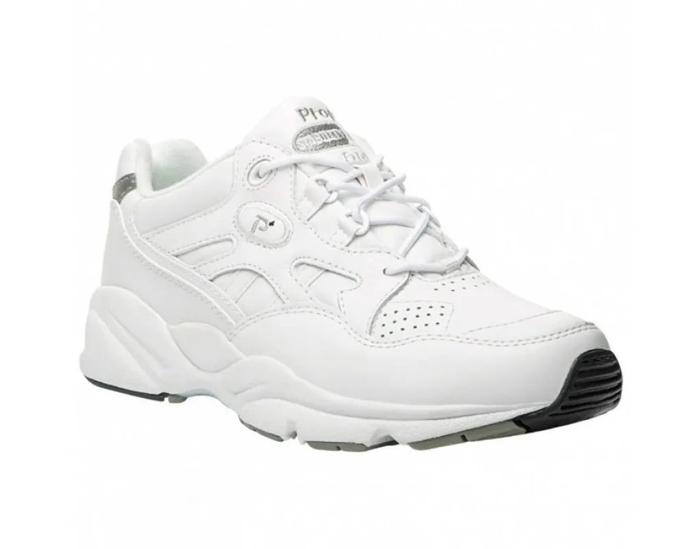 Propet Stability Walker White Lace Up Sneakers sold by Bayside Shoe Warehouse