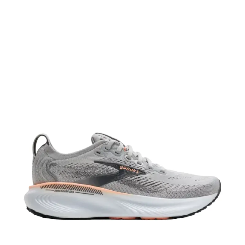 Brooks W Adrenaline GTS 25 Grey/Black N Pearl/ Coral sold by Bayside Shoe Warehouse