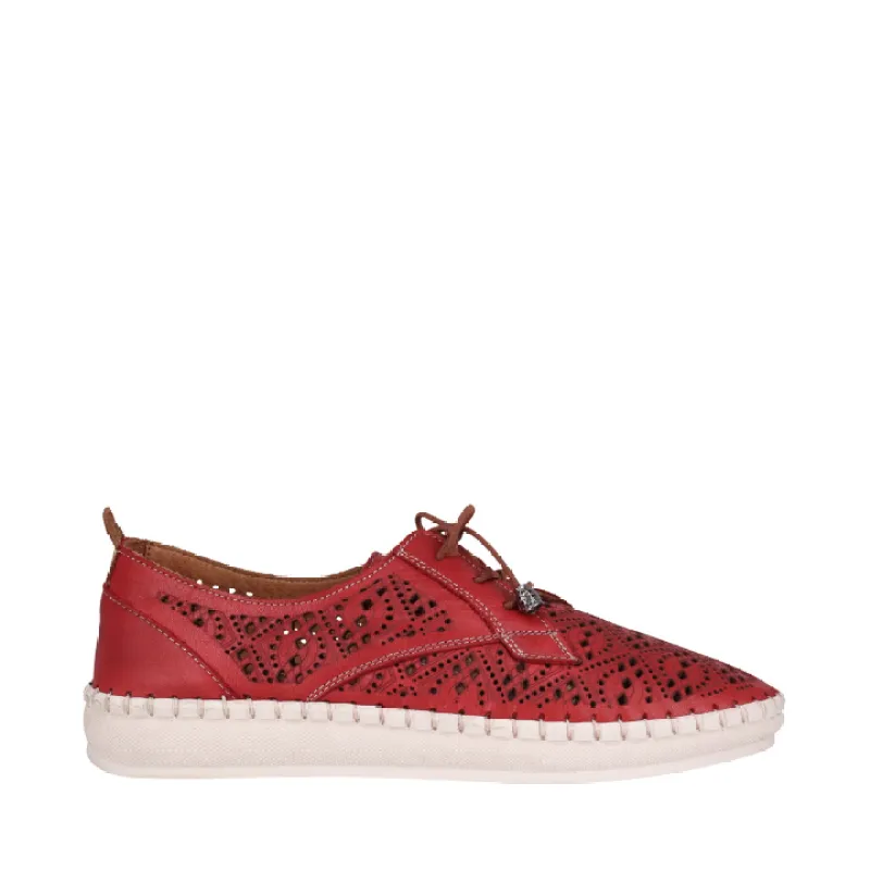 Cabello Wander Red Lace Up Shoes sold by Bayside Shoe Warehouse