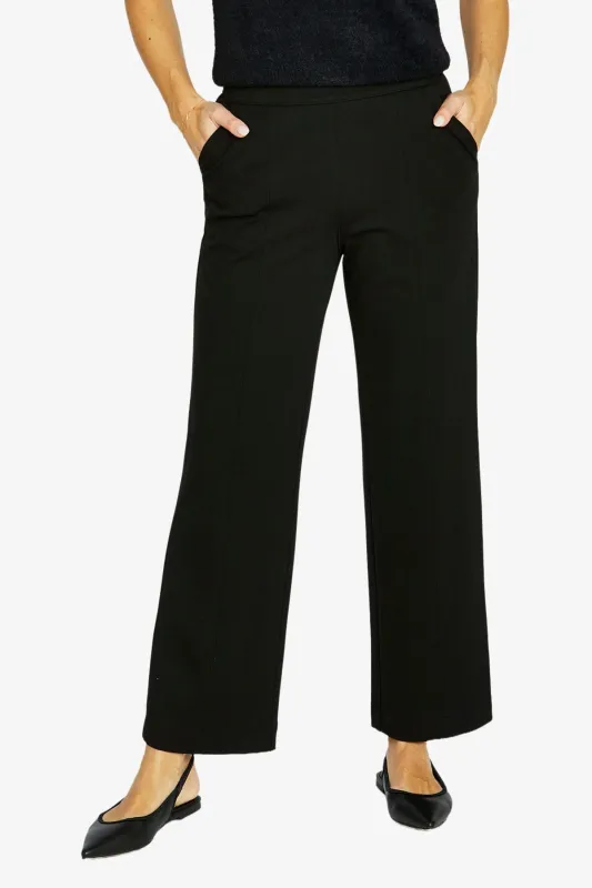 Jump Straight Leg Ponte Pants Black made by Jump