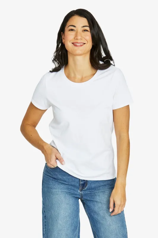 Jump Core Crew S/S Tee White made by Jump