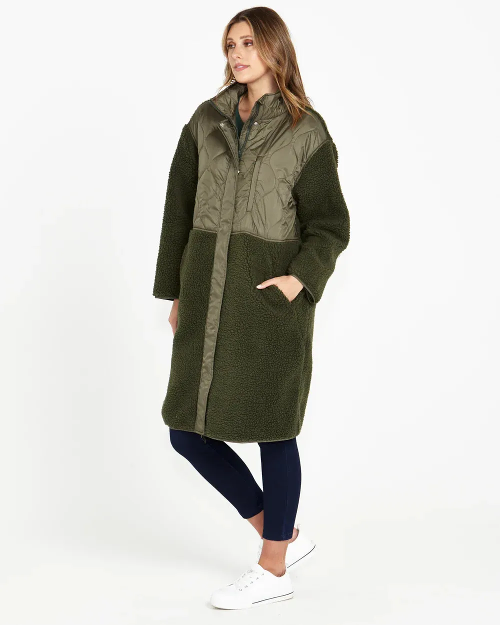 Betty Basics Enid Long Polar Fleece Jacket sold by Bayside Shoe Warehouse product image thumbnail 2