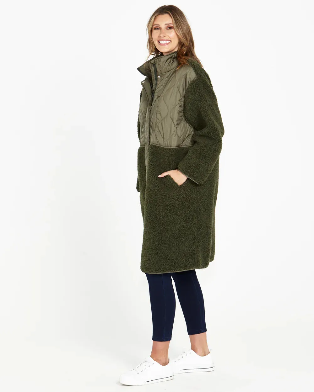 Betty Basics Enid Long Polar Fleece Jacket sold by Bayside Shoe Warehouse product image thumbnail 4