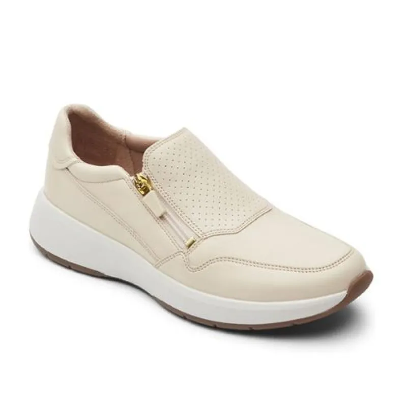 Rockport Trustride Side Zip Vanilla Leather Womens Shoes sold by Bayside Shoe Warehouse