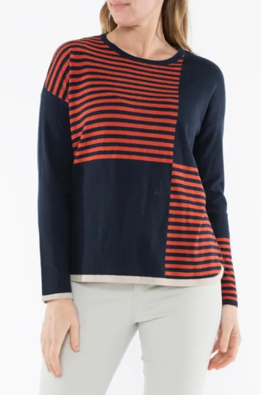 Jump Stripe Block Pullover sold by Bayside Shoe Warehouse
