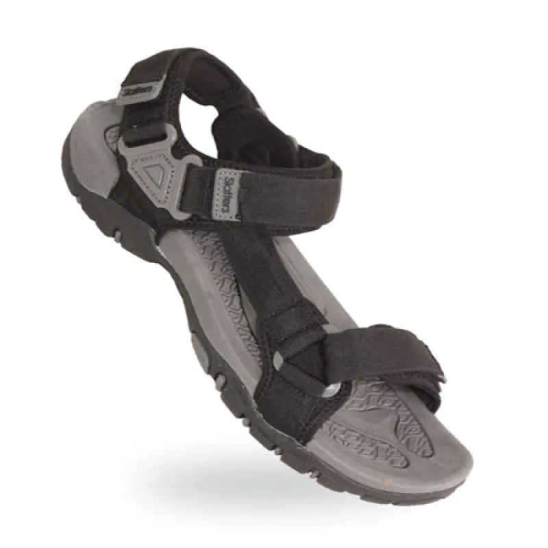 Slatters Breakwater Mens Sandals Black sold by Bayside Shoe Warehouse