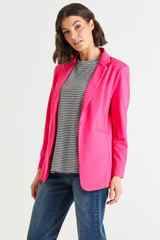 Betty Basics Portsea Blazer Bubblegum Pink sold by Bayside Shoe Warehouse
