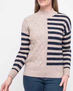 Jump Cable Stripe Pullover sold by Bayside Shoe Warehouse