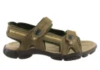 Slatters Broome Ii Mens Shoes Leather Sandals With Adjustable Straps sold by Bayside Shoe Warehouse
