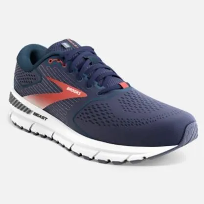 Brooks Beast 20 Peacoat/midnight/red - Width 2e sold by Bayside Shoe Warehouse