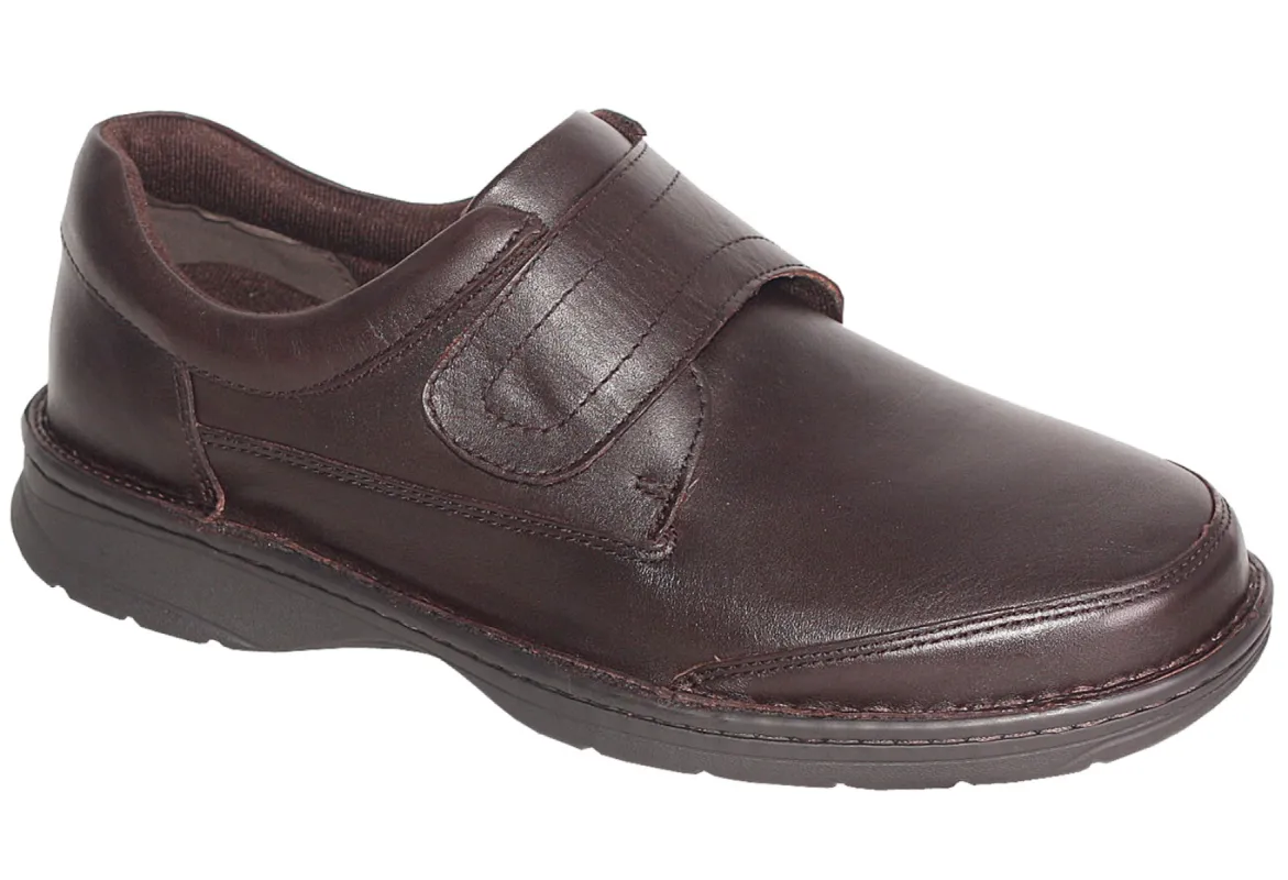 Slatters Axease Teak Wide Fit Walking Shoes sold by Bayside Shoe Warehouse