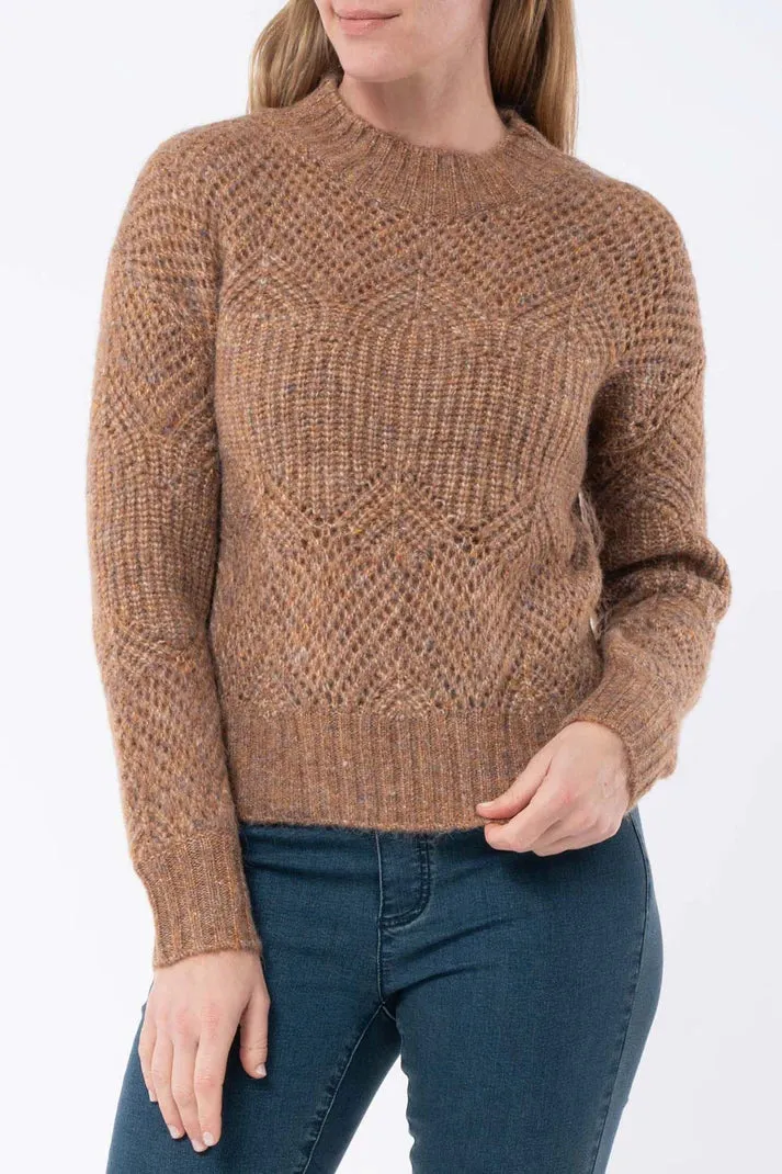 Jump Pointelle Pullover Toffee sold by Bayside Shoe Warehouse