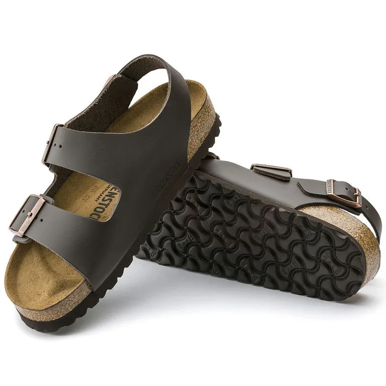 Birkenstock Milano Smooth Leather Regular Dark Brown sold by Bayside Shoe Warehouse product image thumbnail 4