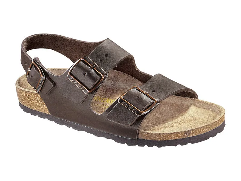 Birkenstock Milano Smooth Leather Regular Dark Brown sold by Bayside Shoe Warehouse