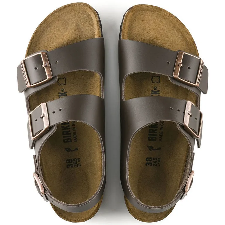 Birkenstock Milano Smooth Leather Regular Dark Brown sold by Bayside Shoe Warehouse product image thumbnail 3