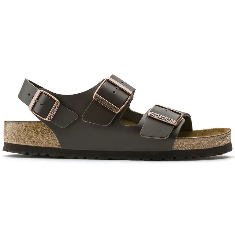 Birkenstock Milano Smooth Leather Regular Dark Brown sold by Bayside Shoe Warehouse product image thumbnail 2