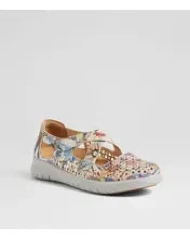 Ziera Sachet Xf Blue/silver Multi Leather Slip On Shoe sold by Bayside Shoe Warehouse