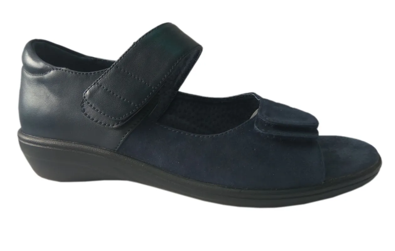 Via Nova Delcy Navy A/o sold by Bayside Shoe Warehouse