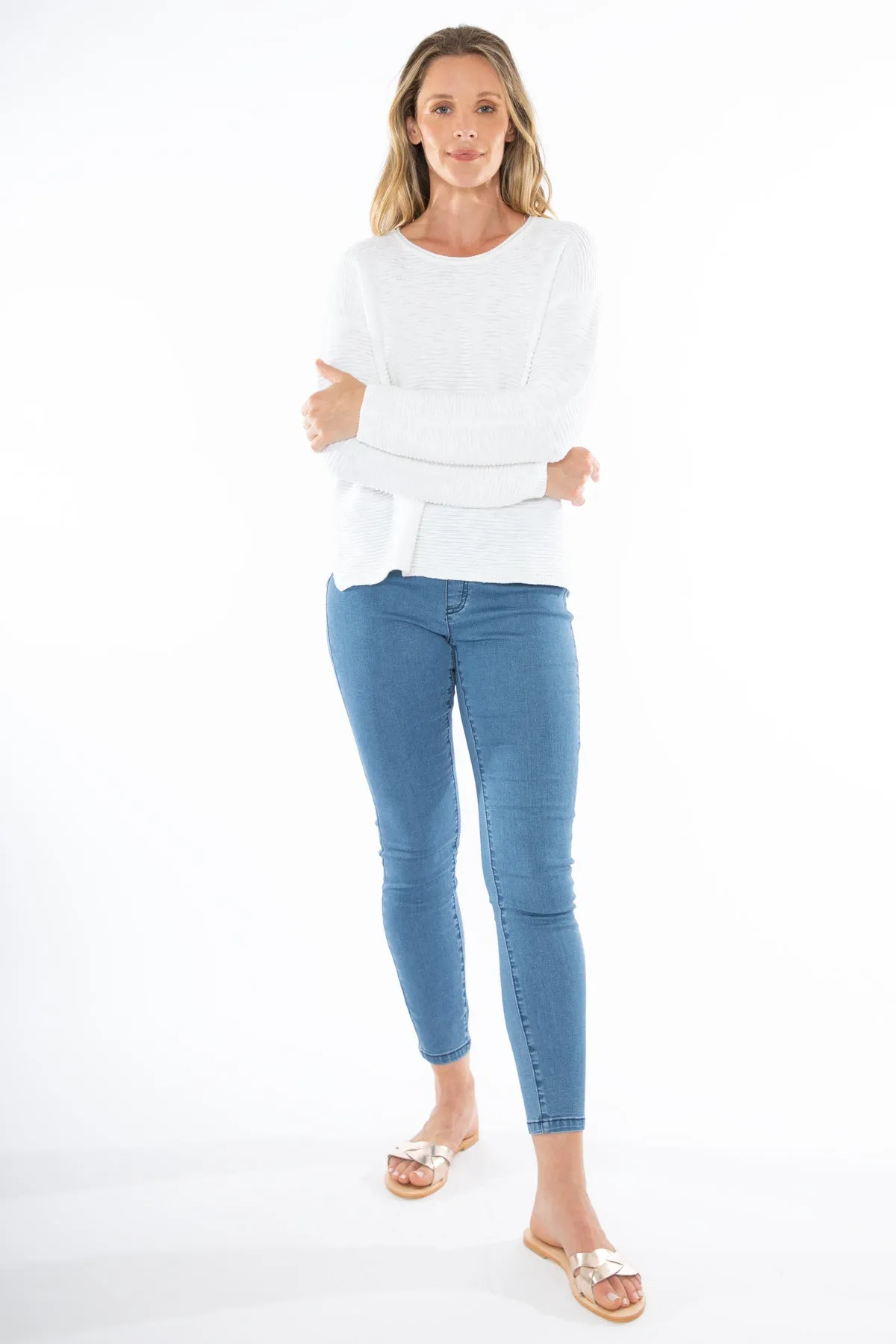 Jump Slub Rib Pullover White sold by Bayside Shoe Warehouse product image thumbnail 5