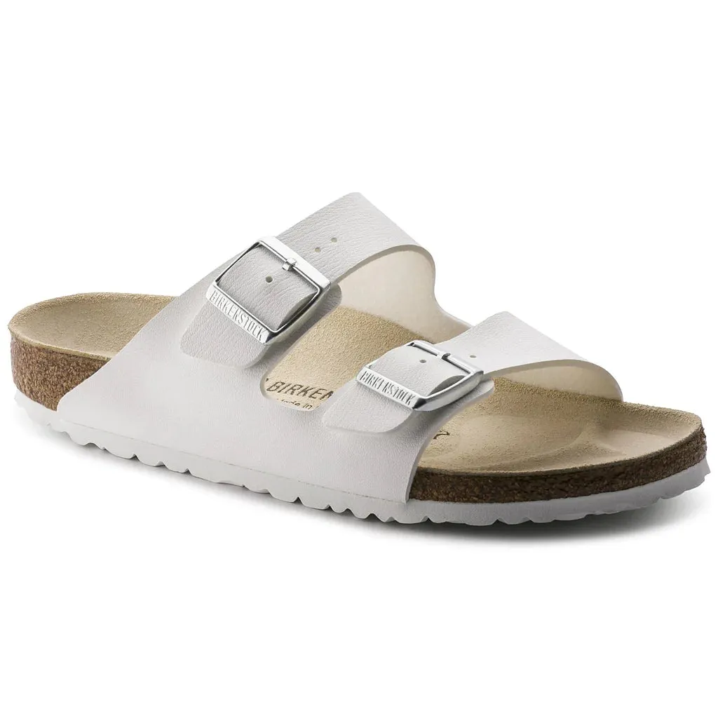 Birkenstock Arizona White Birko-flor Regular sold by Bayside Shoe Warehouse