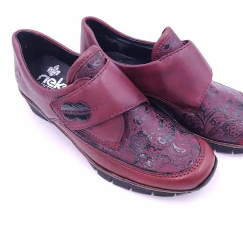 Rieker 537c0 35 Vinorosso sold by Bayside Shoe Warehouse