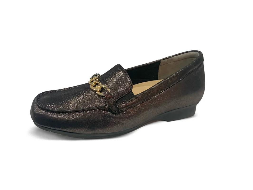 Ziera Fenders Xf Black Powder Leather Loafers sold by Bayside Shoe Warehouse
