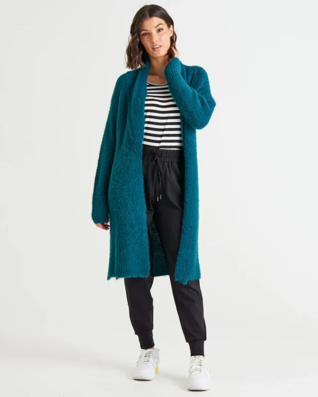 Betty Basics Mia Cardigan Smokey Teal sold by Bayside Shoe Warehouse