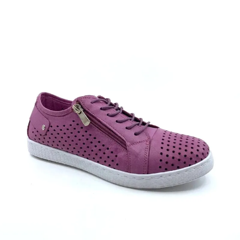 Cabello Eg17 Violet Side Zip & Lace Up Sneakers sold by Bayside Shoe Warehouse