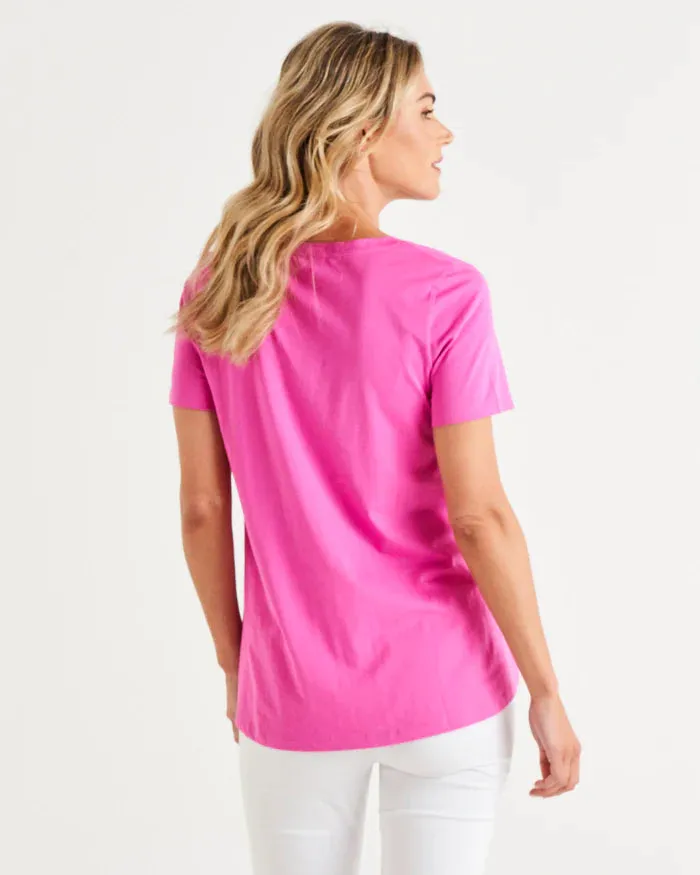 Betty Basics Luella Tee Azalea sold by Bayside Shoe Warehouse product image thumbnail 4