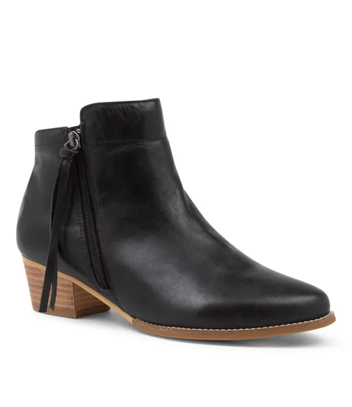 Ziera Vendas Xf-zr Black Natural Leather Ankle Boots sold by Bayside Shoe Warehouse