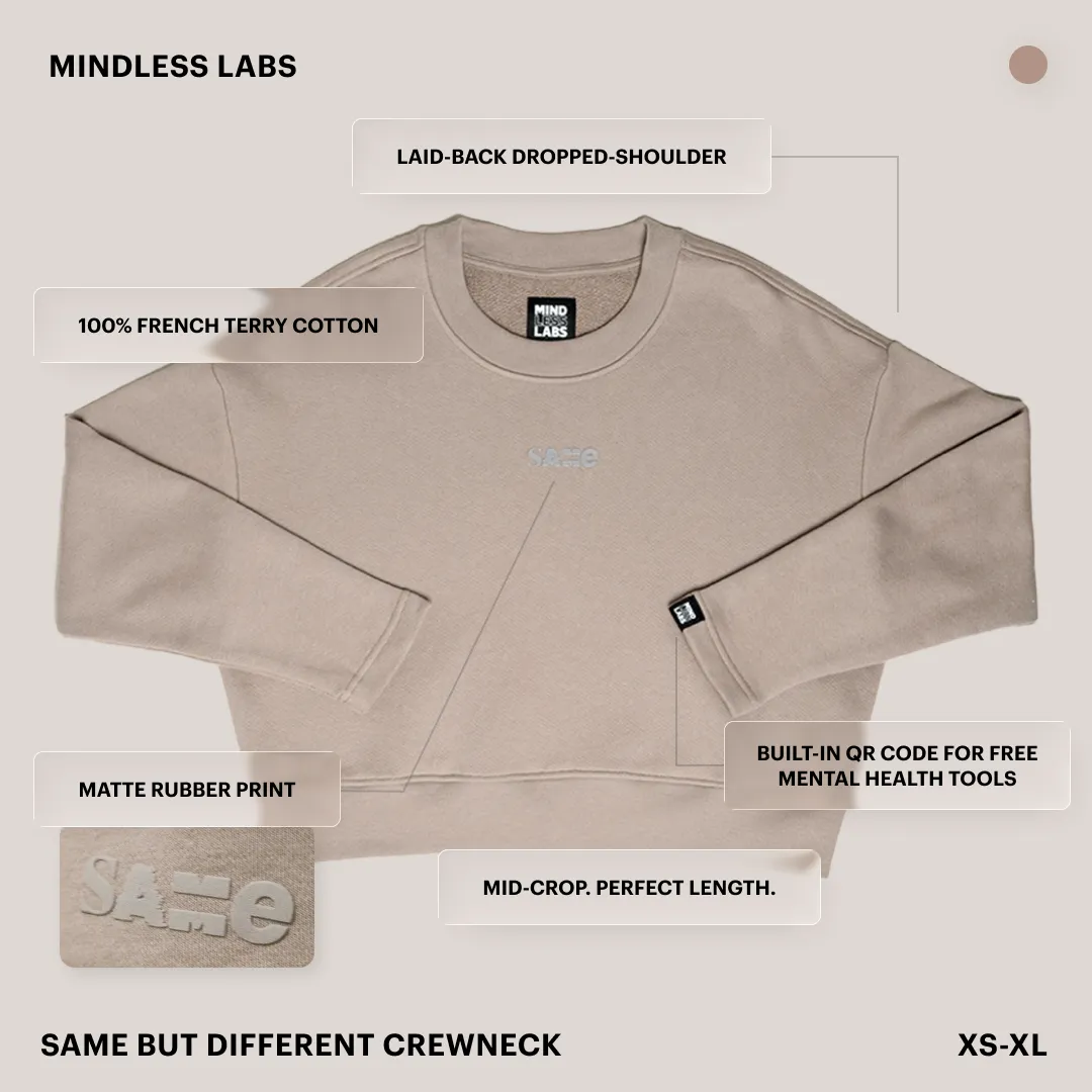 Same But Different Crewneck sold by Mindless Labs product image thumbnail 5