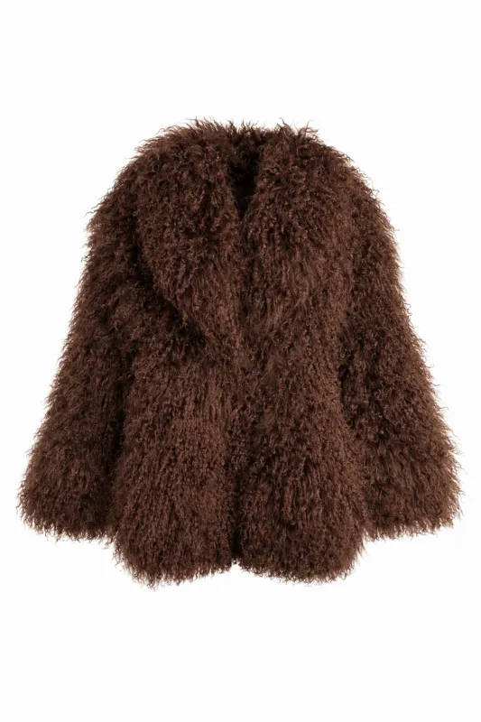 Amber Mongolian Fur Coat sold by Niamae