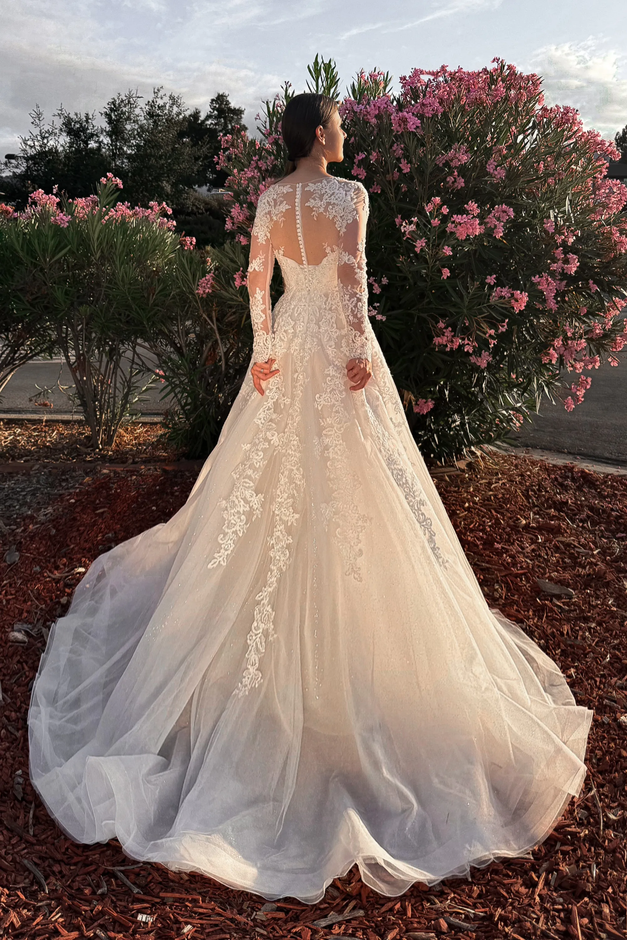 Lace A-line Dress Sakura sold by Olivia Bottega product image thumbnail 3