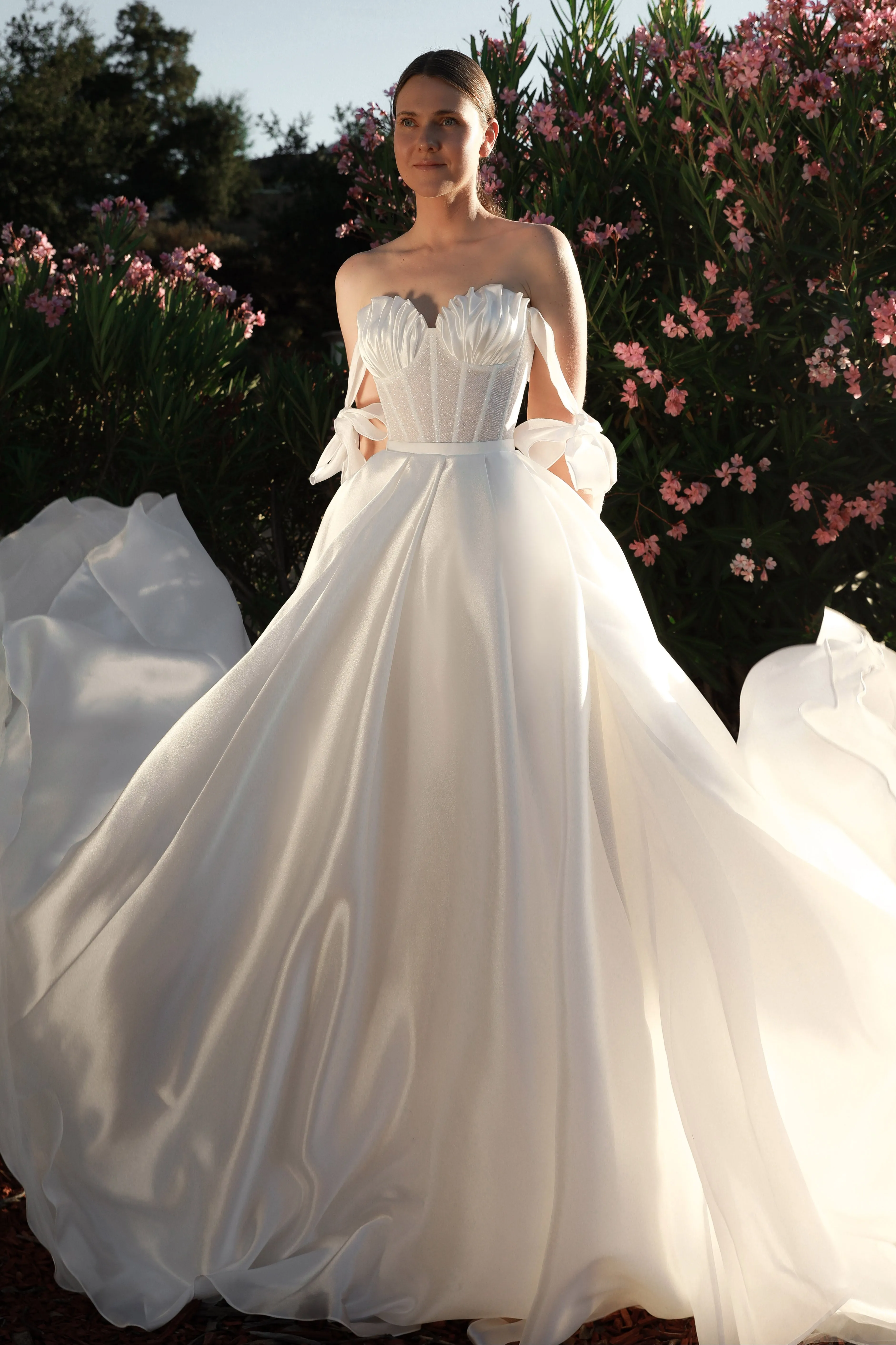 2 in 1 Wedding Dress Maybel with Overskirt sold by Olivia Bottega