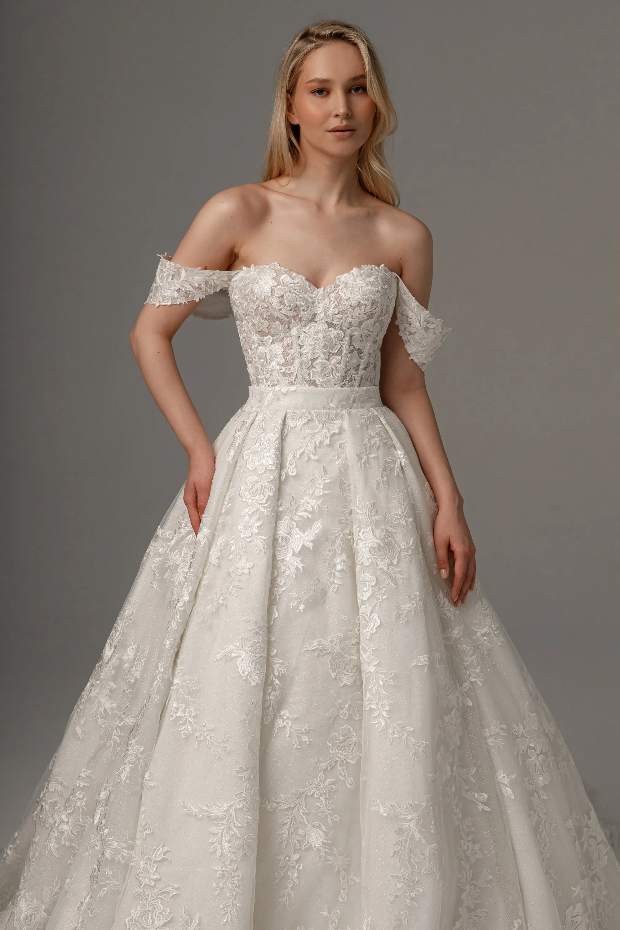 2 in 1 Wedding Dress Mitsis With Detachable Airis Skirt sold by Olivia Bottega product image thumbnail 4
