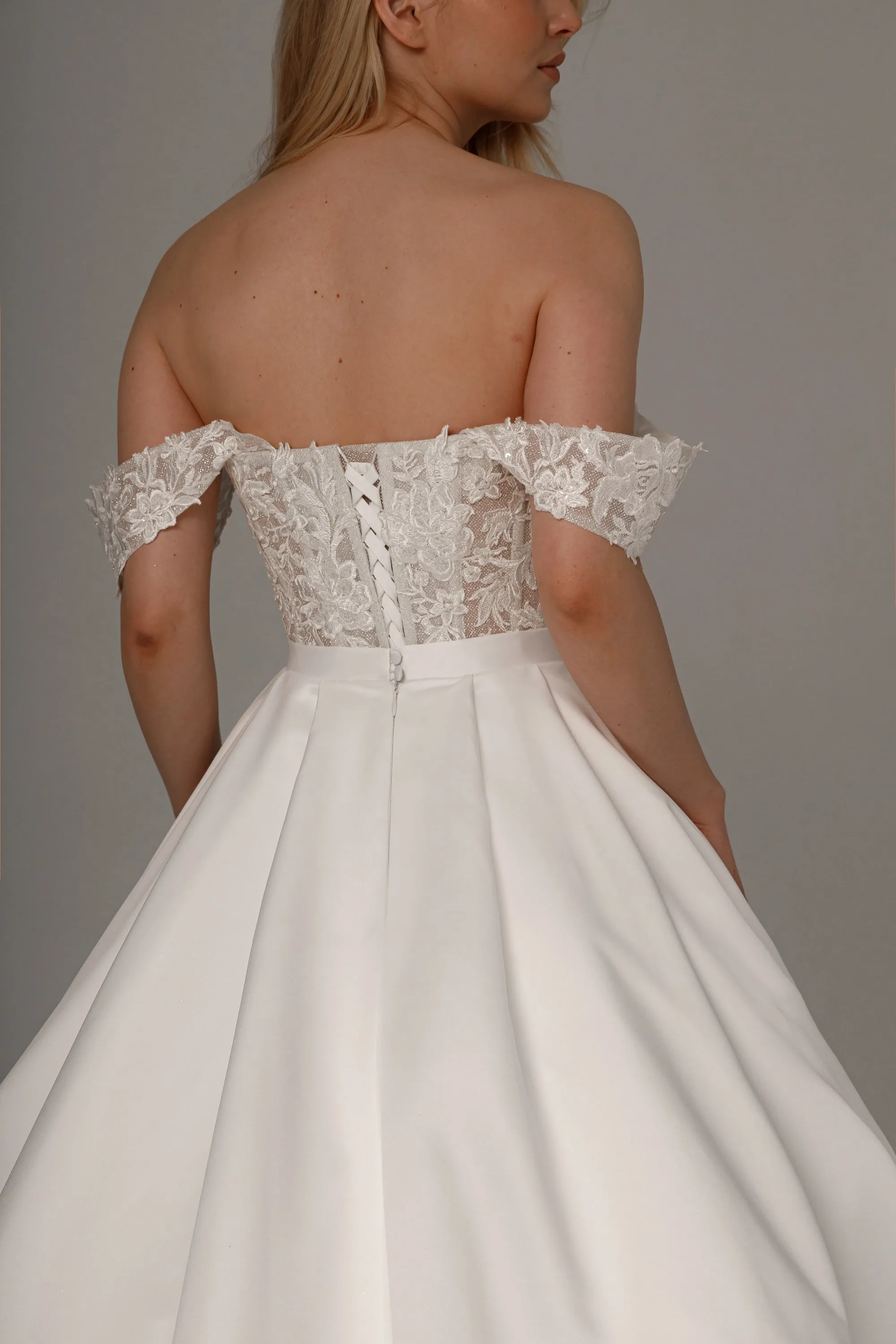 2 in 1 Wedding Dress Mitsis With Detachable Protea Skirt sold by Olivia Bottega product image thumbnail 5