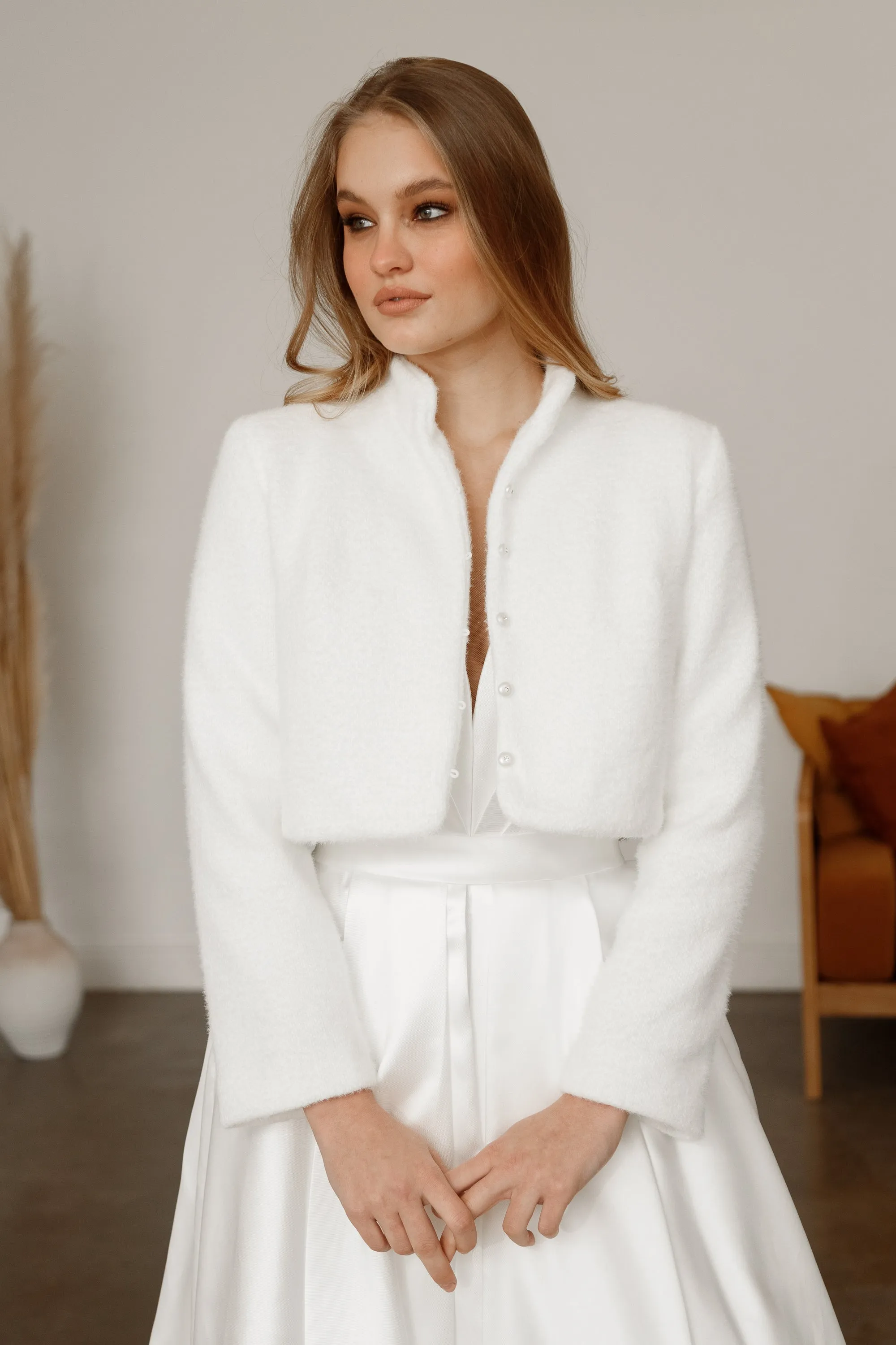 Light Ivory Jacket K - 068/2 | Ready-to-Ship sold by Olivia Bottega product image thumbnail 4