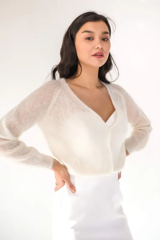 Bridal Cardigan C214 | Ready-to-Ship sold by Olivia Bottega