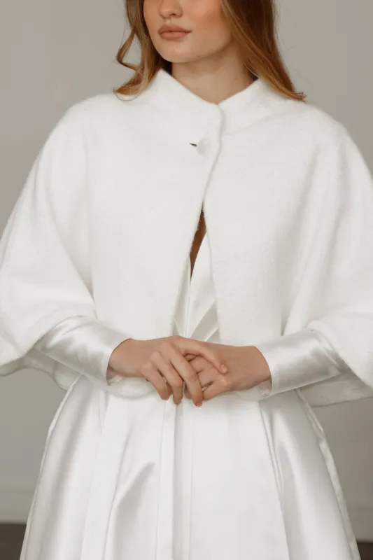 Light Ivory Cape K - 043 | Ready-to-Ship sold by Olivia Bottega