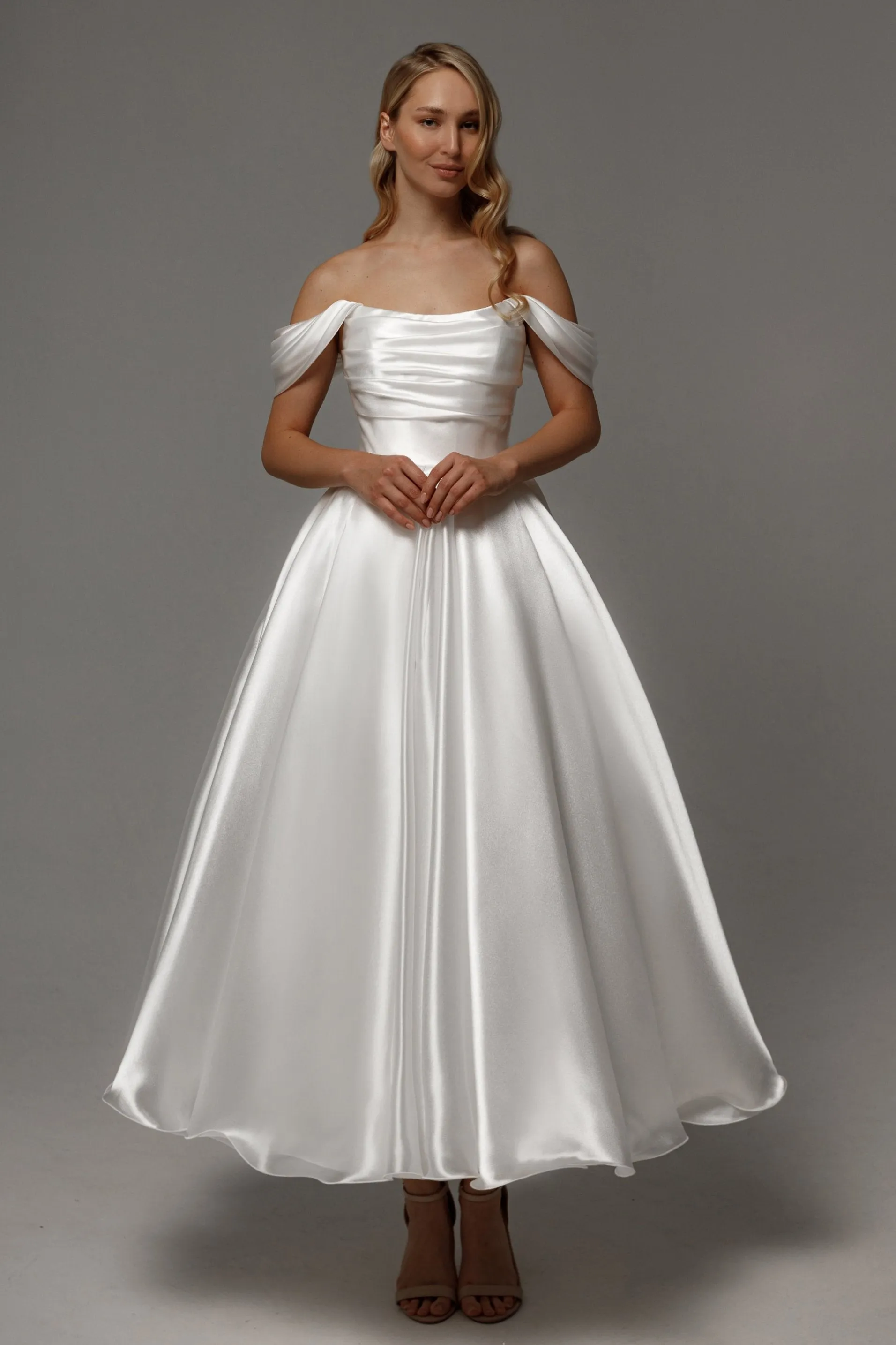 Organza Tea Length Wedding Dress Alraune sold by Olivia Bottega