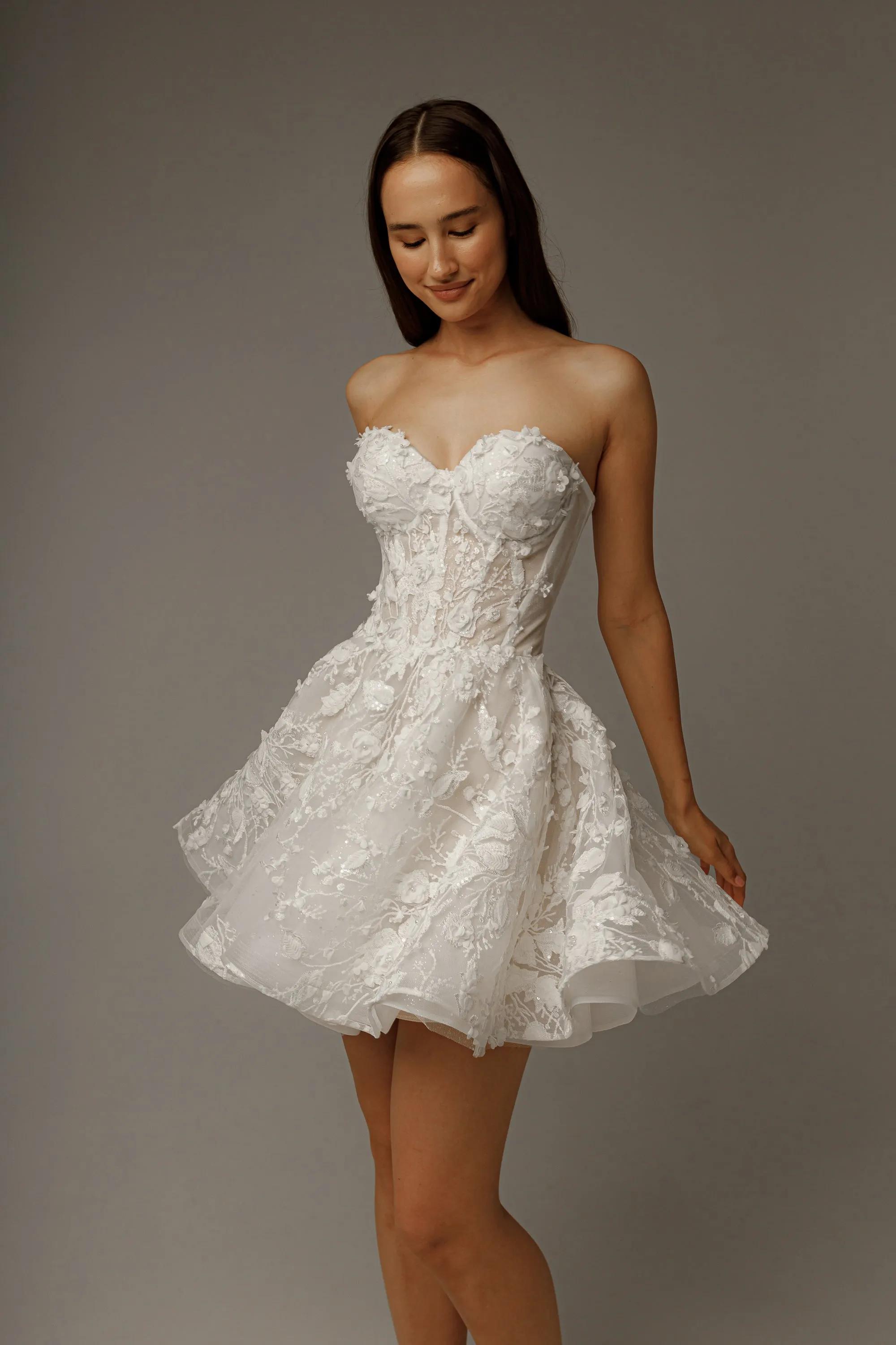 2 in 1 Wedding Dress Selkie with Detachable Skirt Sophia sold by Olivia Bottega product image thumbnail 5