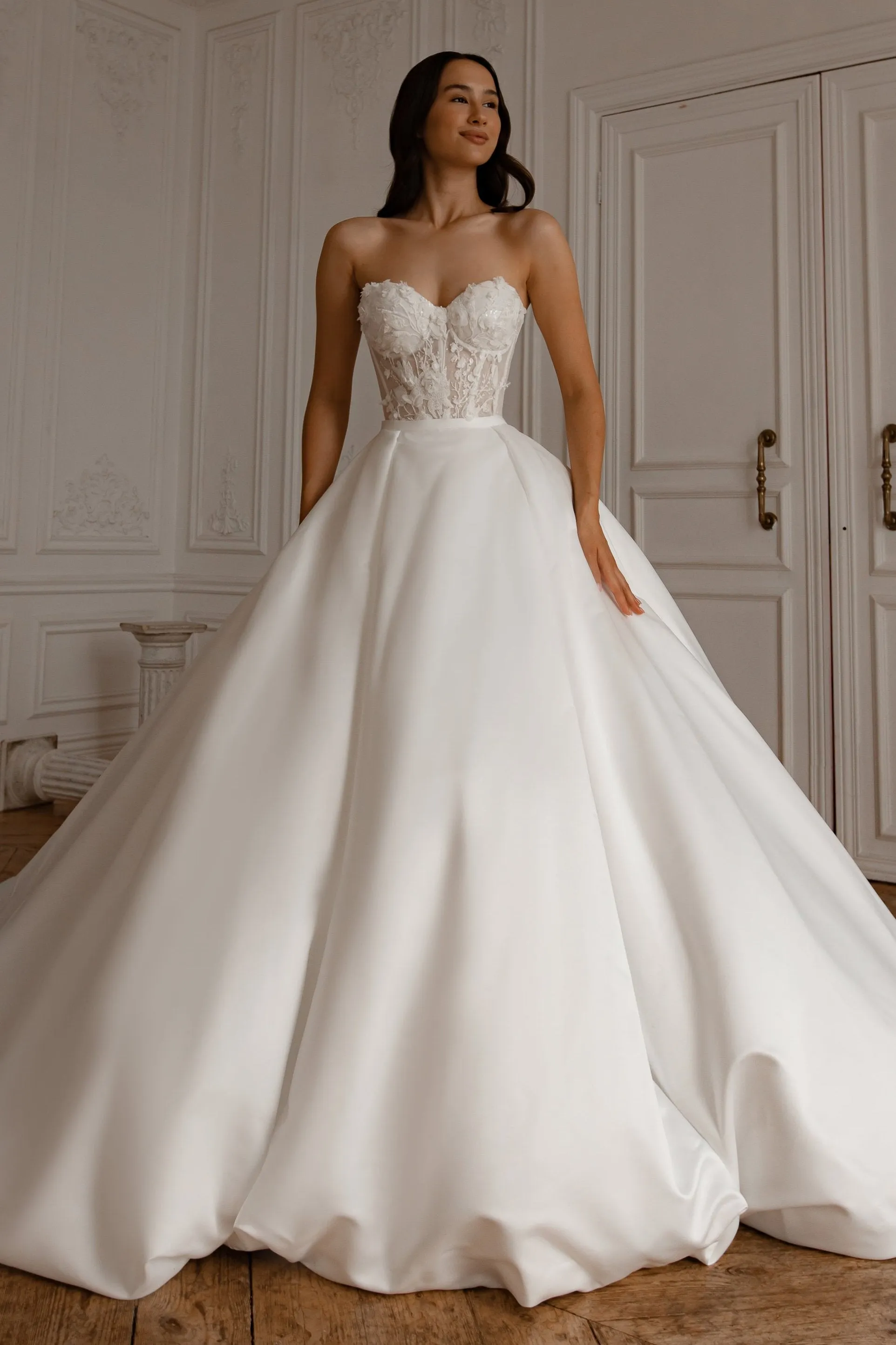 2 in 1 Wedding Dress Selkie with Detachable Skirt Sophia sold by Olivia Bottega