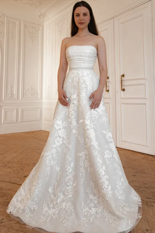 2 in 1 Wedding Dress Ebba With Detachable Divon Skirt sold by Olivia Bottega