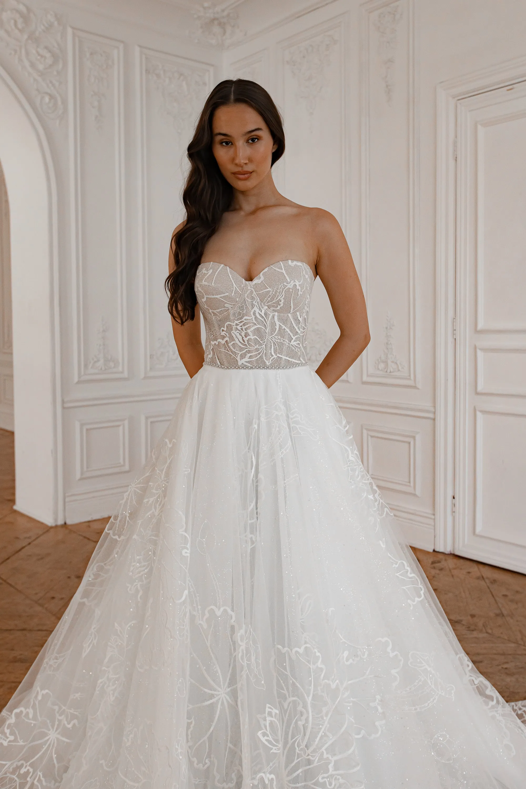 Light Ivory Floral Lace Wedding Dress Blum sold by Olivia Bottega product image thumbnail 4