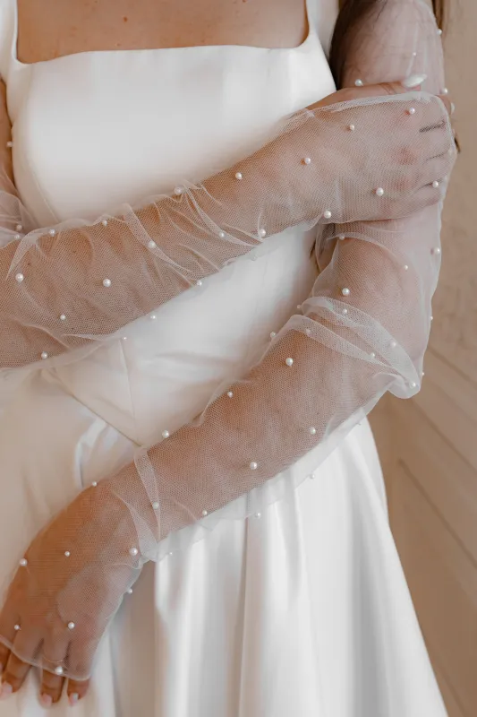 Bridal Gloves With Pearls sold by Olivia Bottega