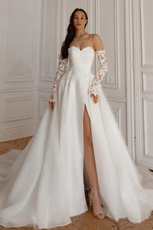 Wedding Dress Lillian with Detachable Train sold by Olivia Bottega