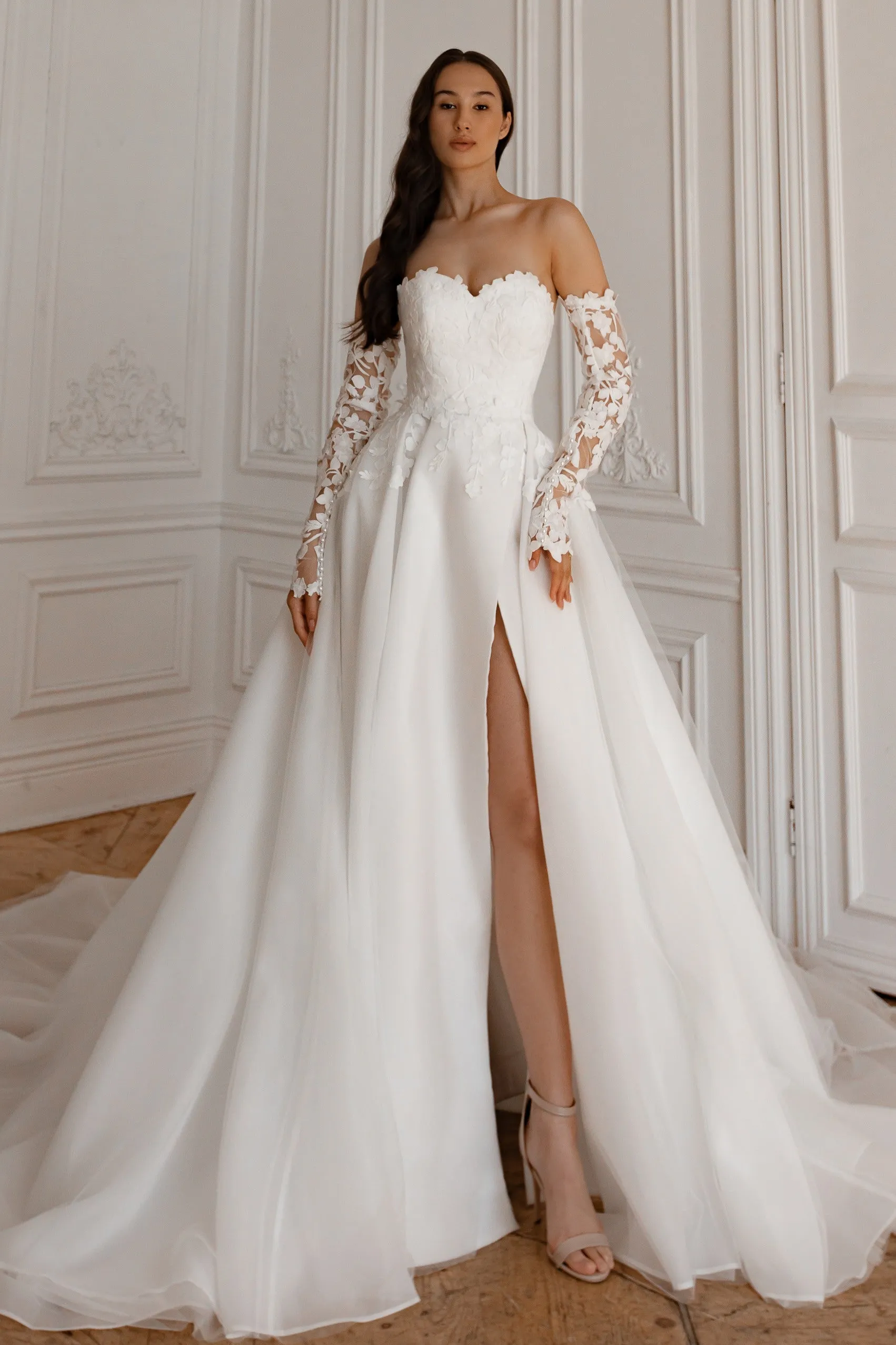 Wedding Dress Lillian with Detachable Train sold by Olivia Bottega
